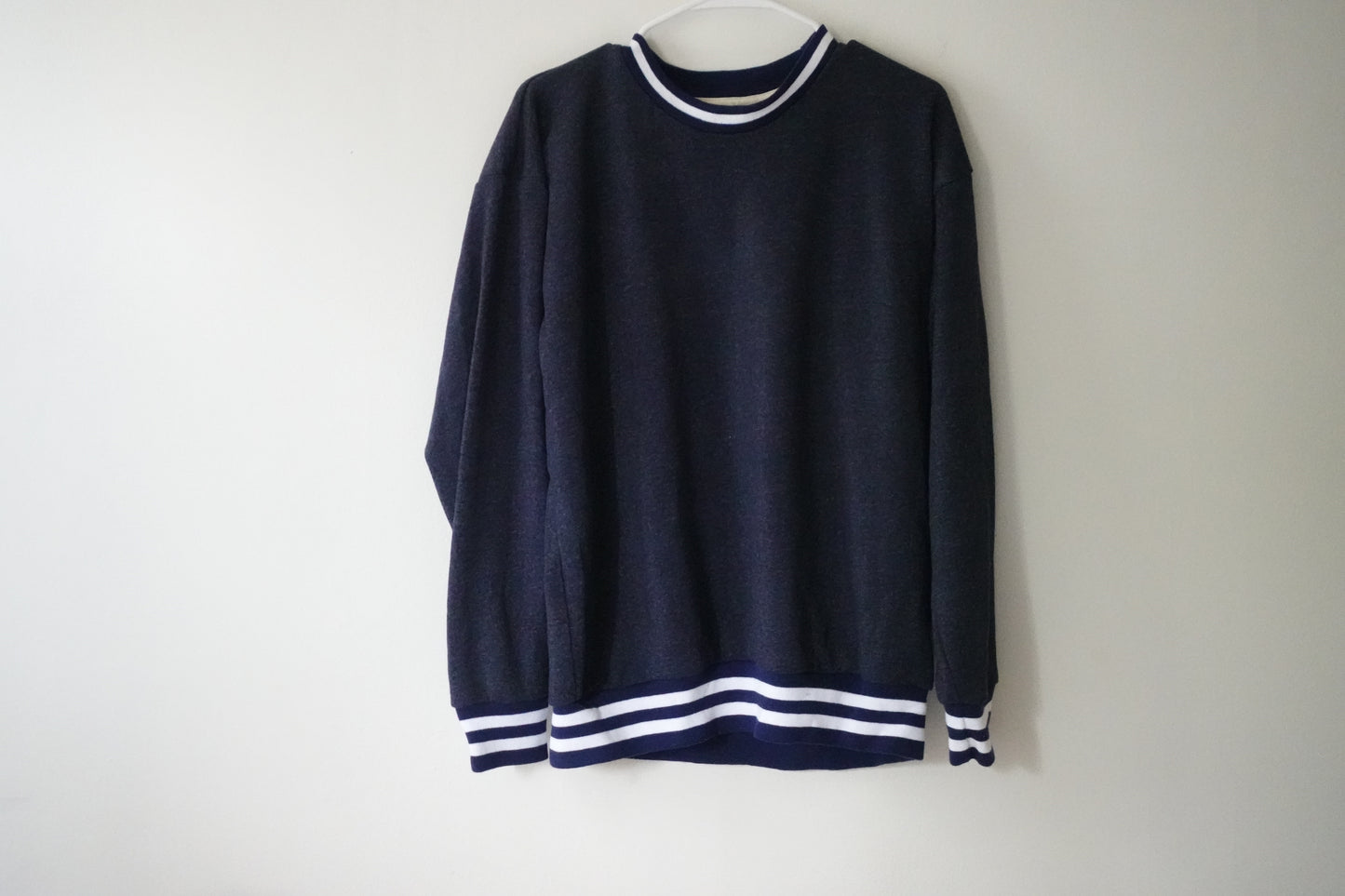 Camp Cherry Varsity Crewneck Navy