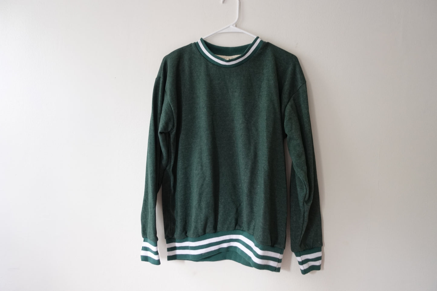 Camp Cherry Varsity Crewneck Forest Green