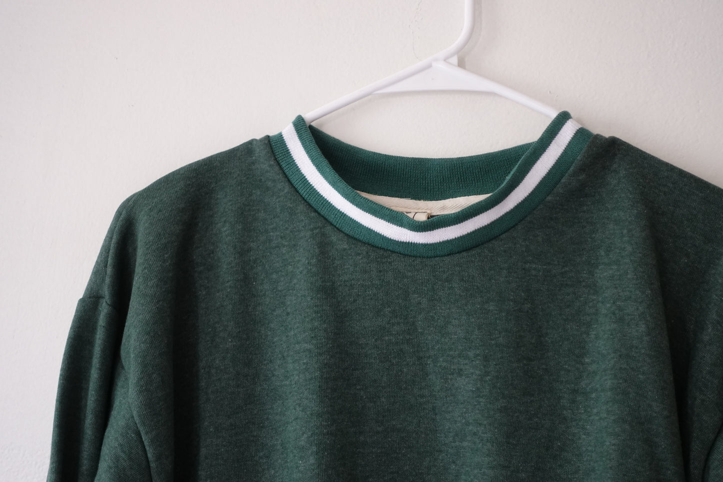 Camp Cherry Varsity Crewneck Forest Green