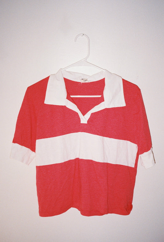 Camp Cherry // Striped Polo